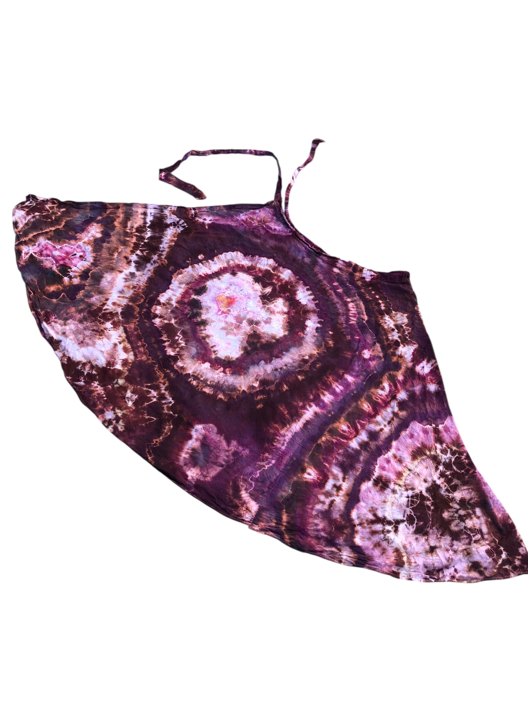 XL - Geode Wrap Skirt - ice dyed couture, one of a kind