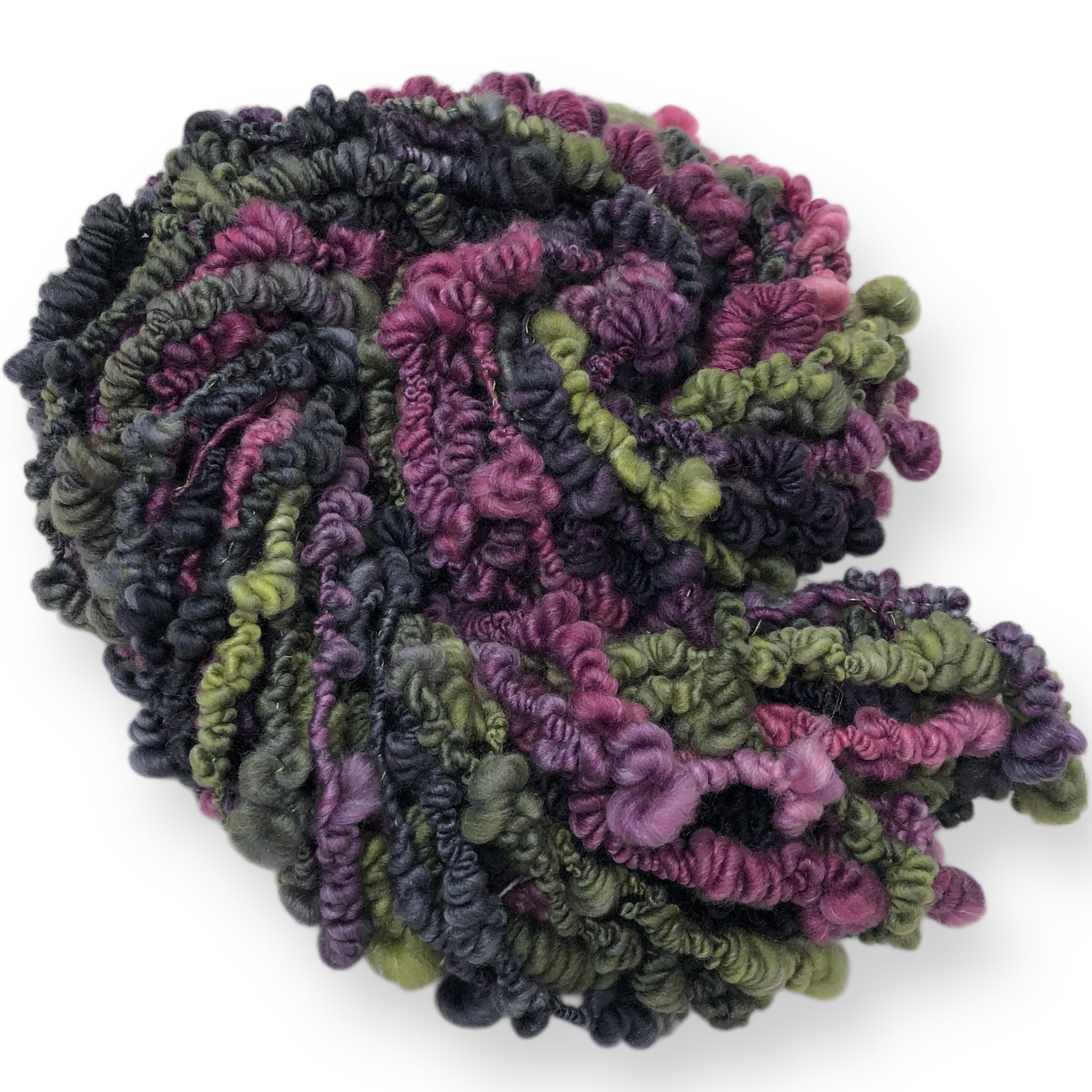 Briar Rose - wool Boucle, textured hand spun