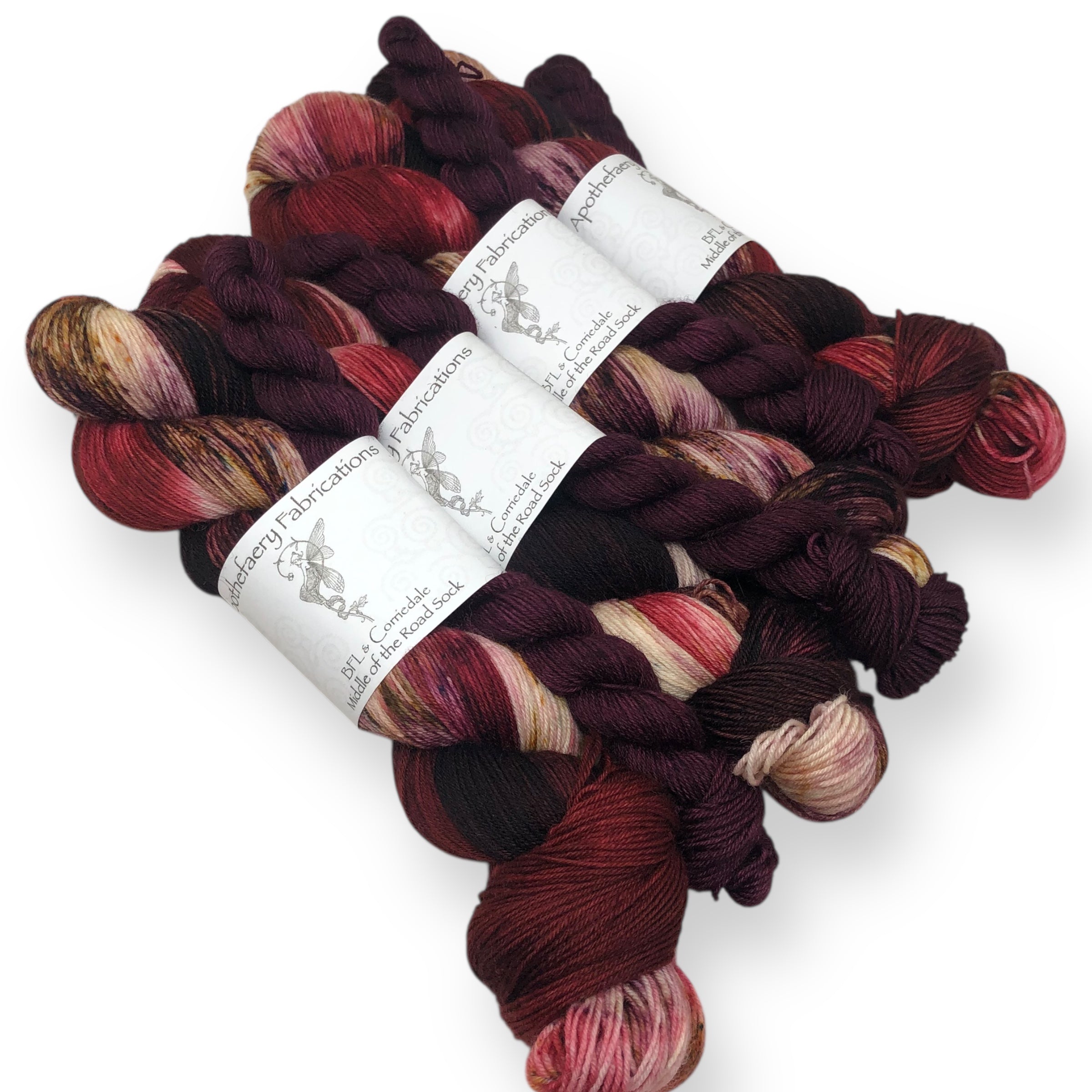 Pomegranate - sock yarn with mini, sock set