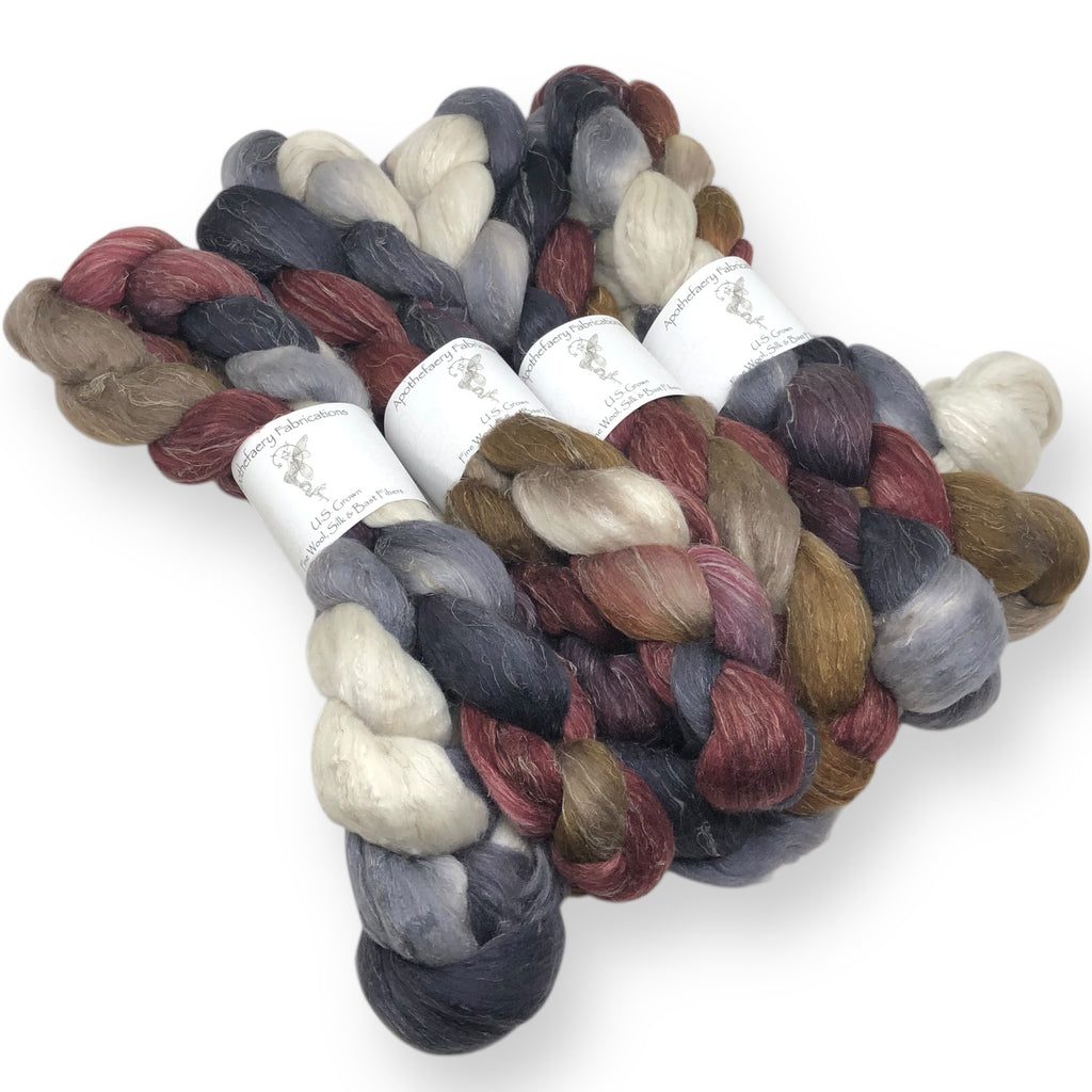 Rosehips - US grown Wool, Silk and Bast Fiber Blend