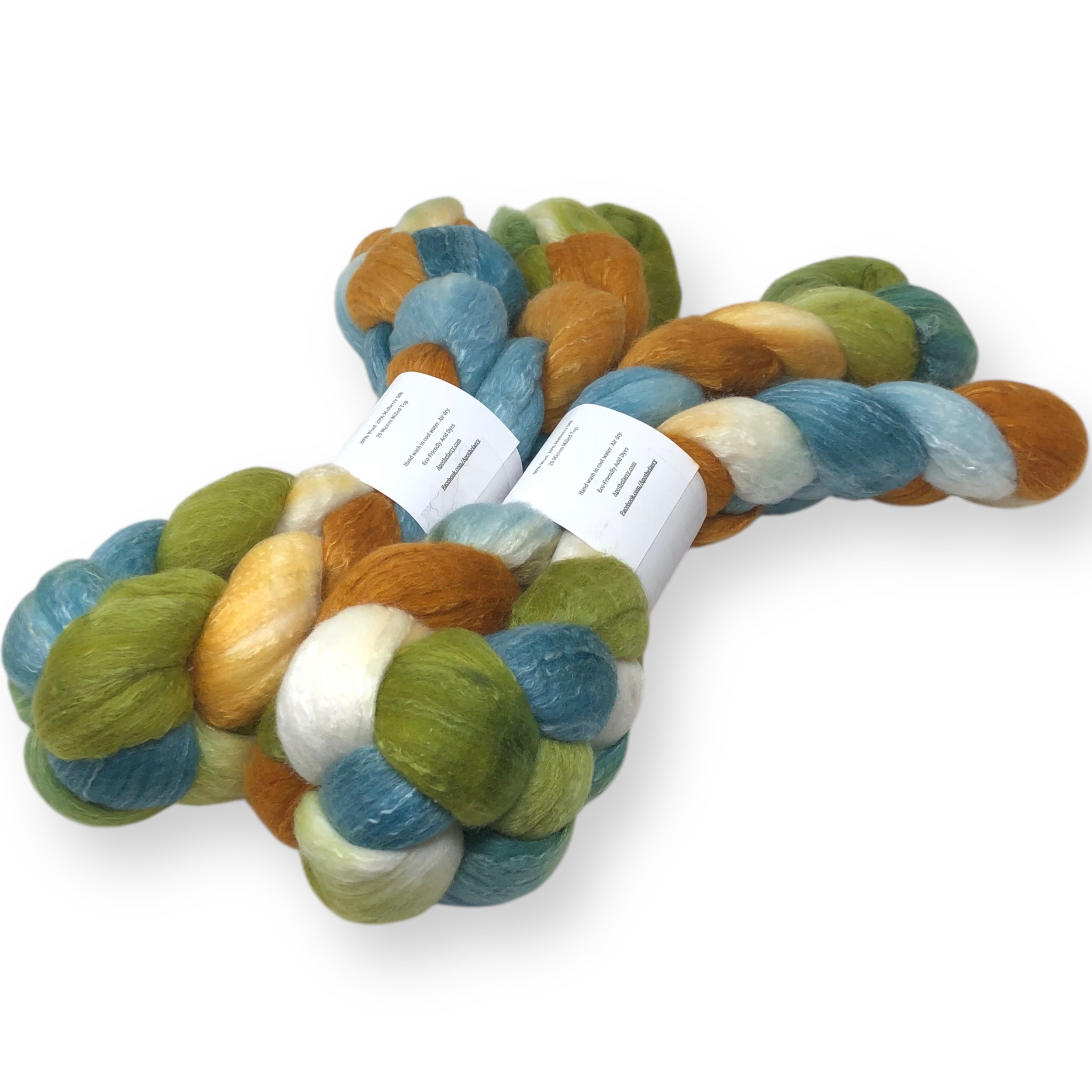 A Warm Autumn - US grown Fine Wool and Silk Top