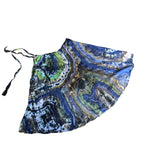 Geode Wrap Skirt - ice dyed couture, one of a kind