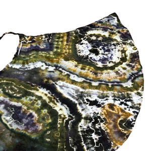 Geode Wrap Skirt - ice dyed couture, one of a kind