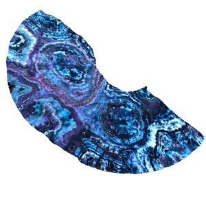 Geode Wrap Skirt - ice dyed couture, one of a kind