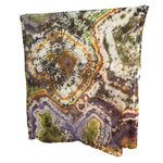 Geode Organic Cotton Mull Shawl - ice dyed couture, one of a kind