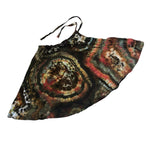 Geode Wrap Skirt - ice dyed couture, one of a kind