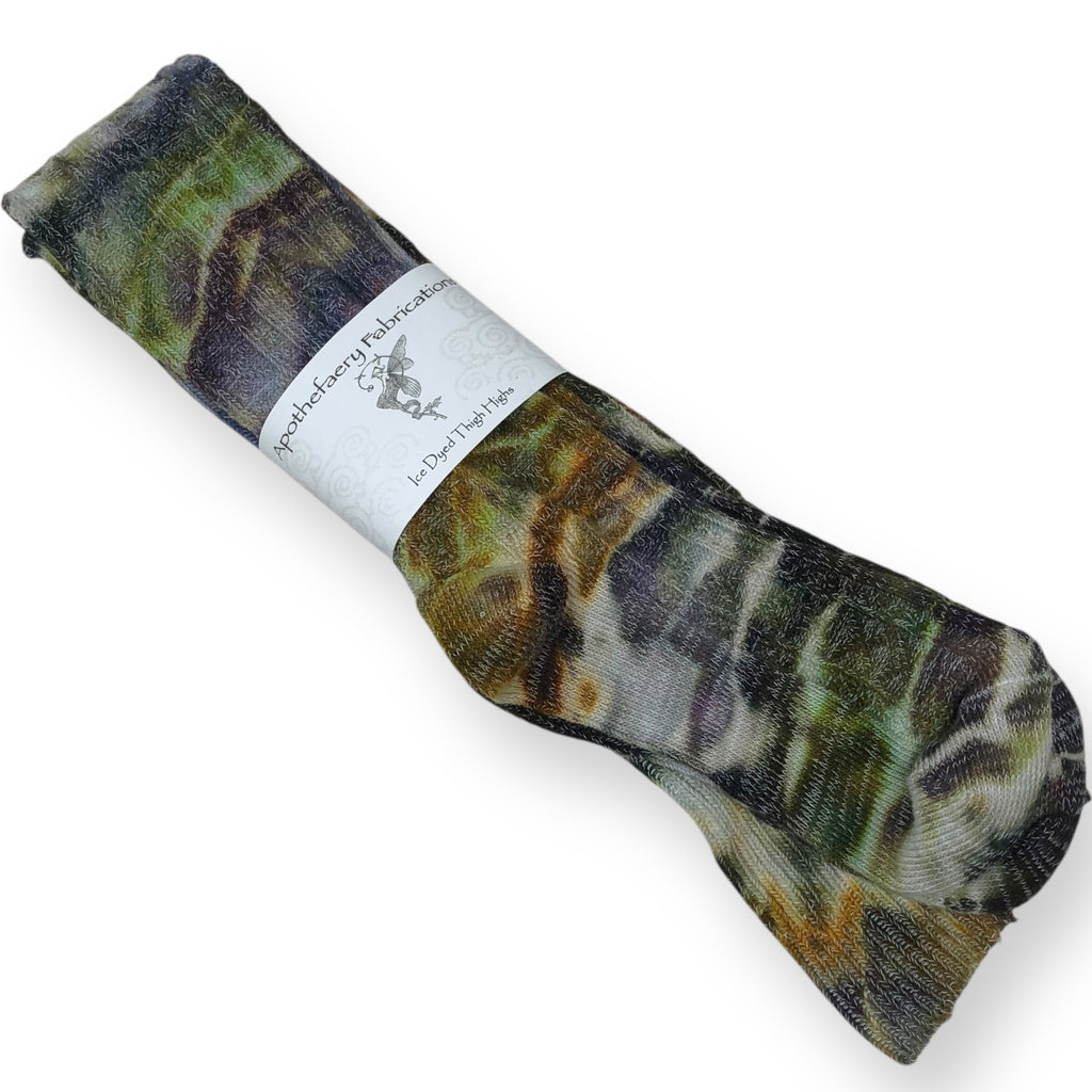 Ice dyed Thigh High socks
