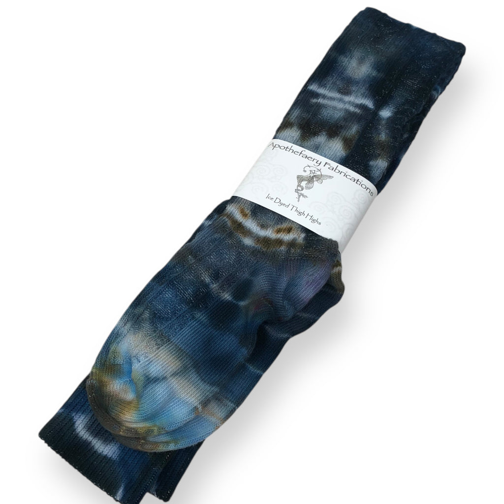 Ice dyed Thigh High socks