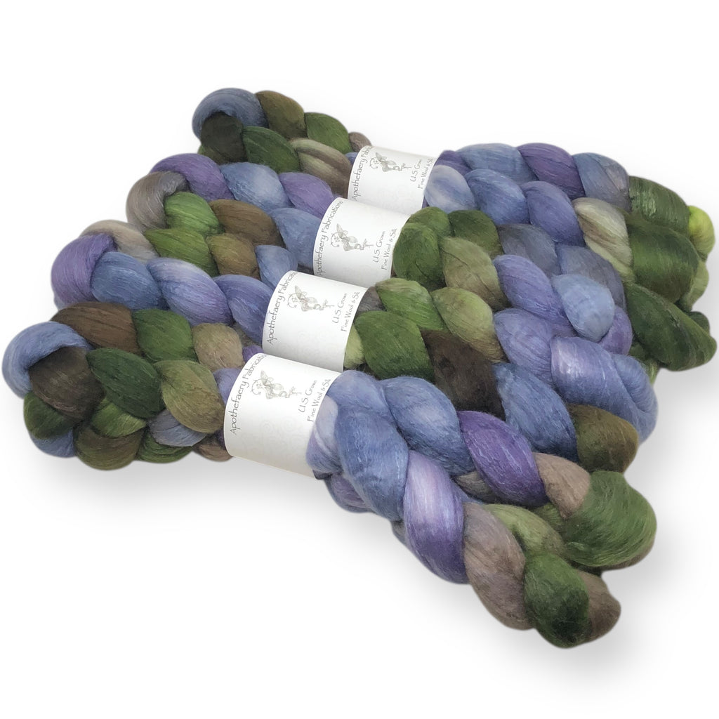 Bucolic - US grown Fine Wool and Silk Top