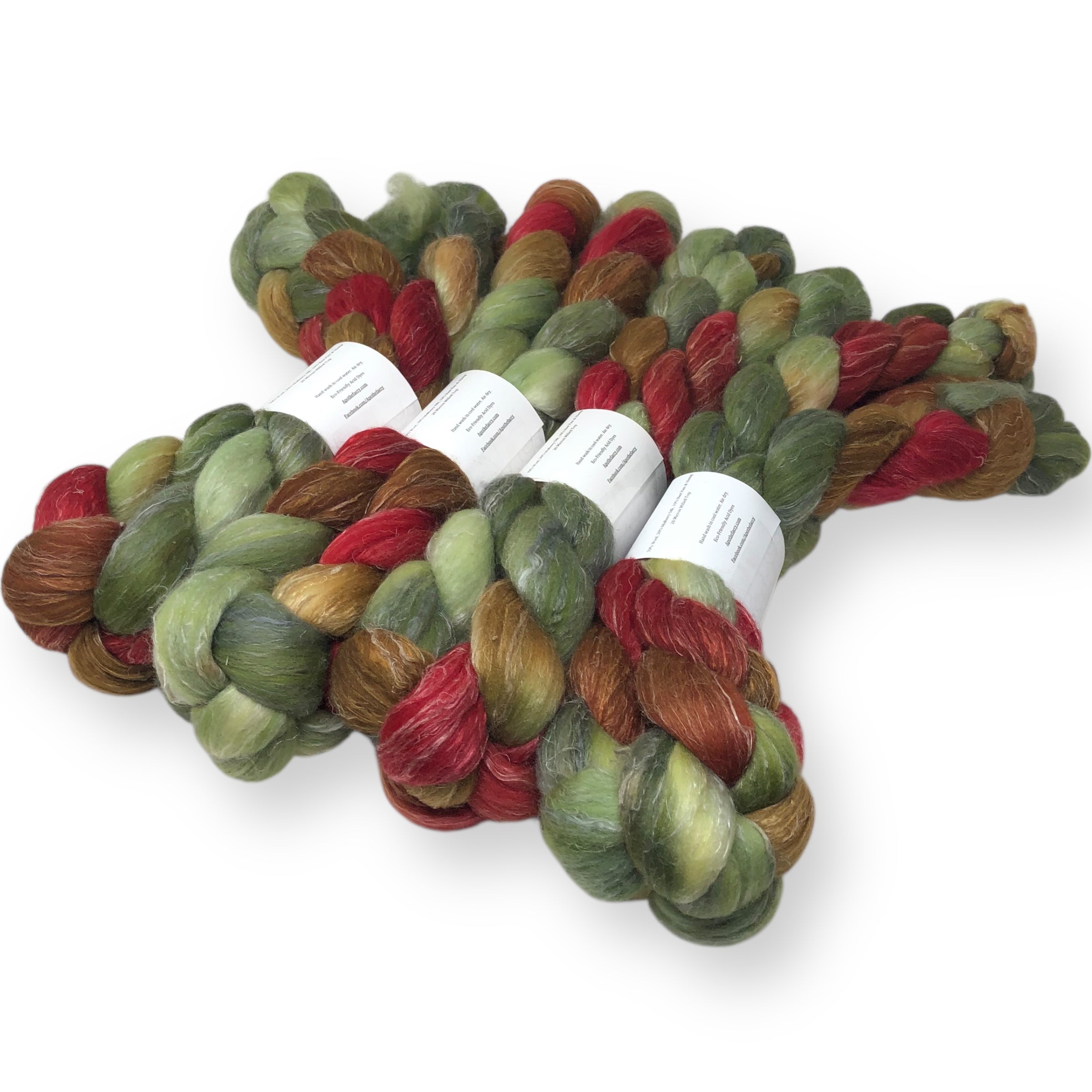 Holly King - US grown Wool, Silk and Bast Fiber Blend