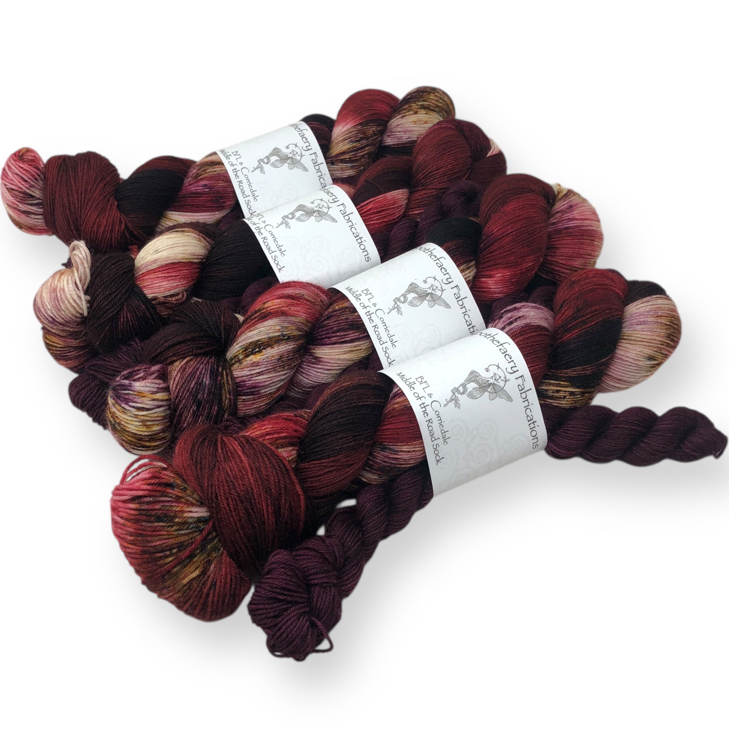 Pomegranate - sock yarn with mini, sock set