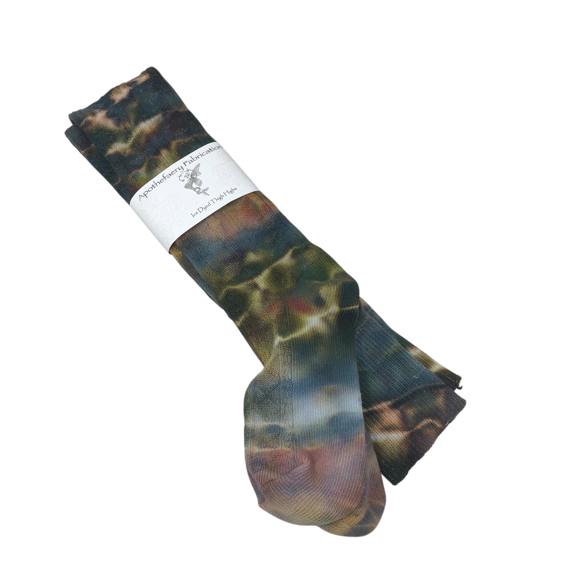 Ice dyed Thigh High socks