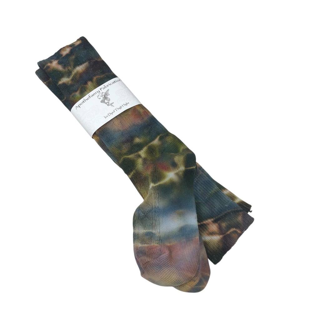 Ice dyed Thigh High socks