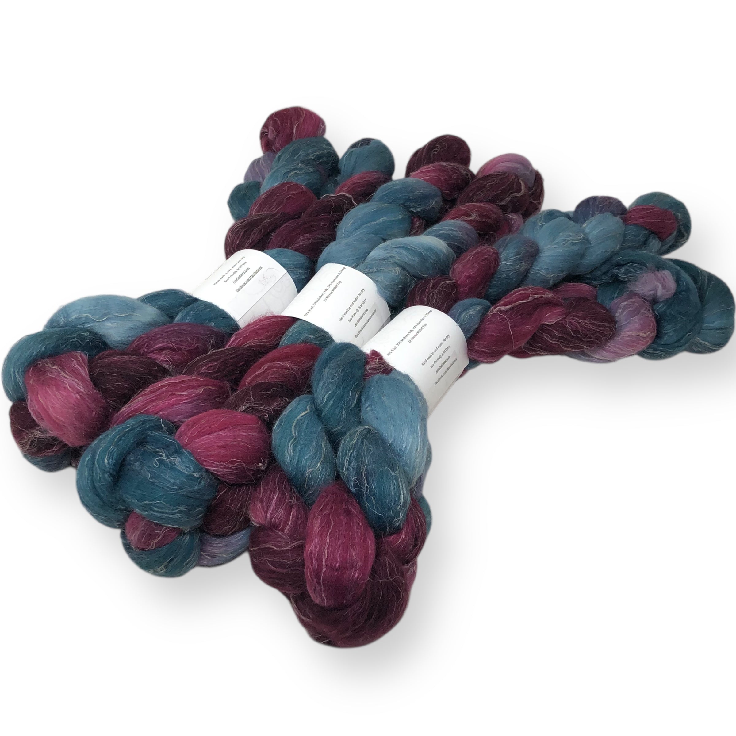 Elderberries - US grown Wool, Silk and Bast Fiber Blend