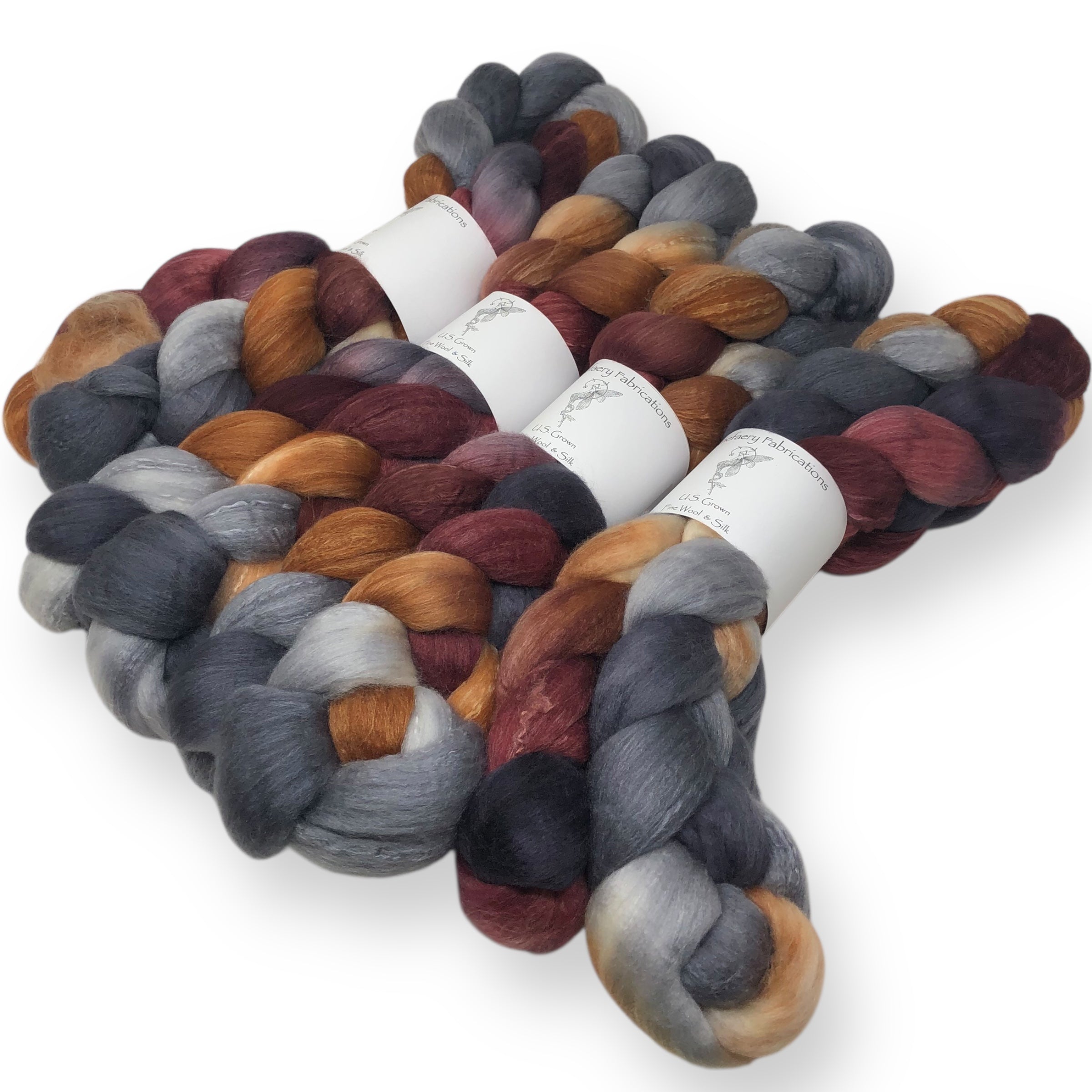 Embers - US grown Fine Wool and Silk Top