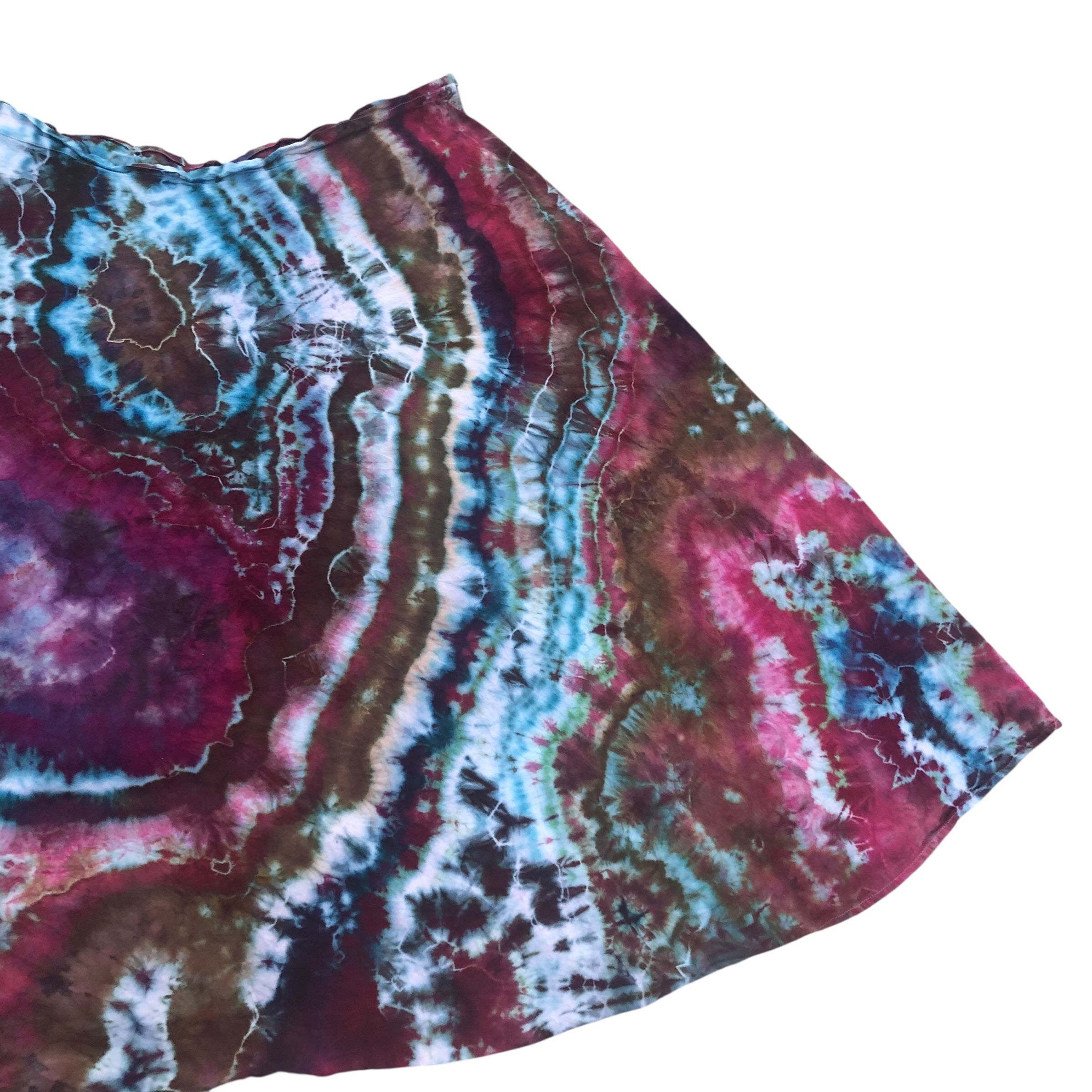 XXL Geode Wrap Skirt - ice dyed couture, one of a kind