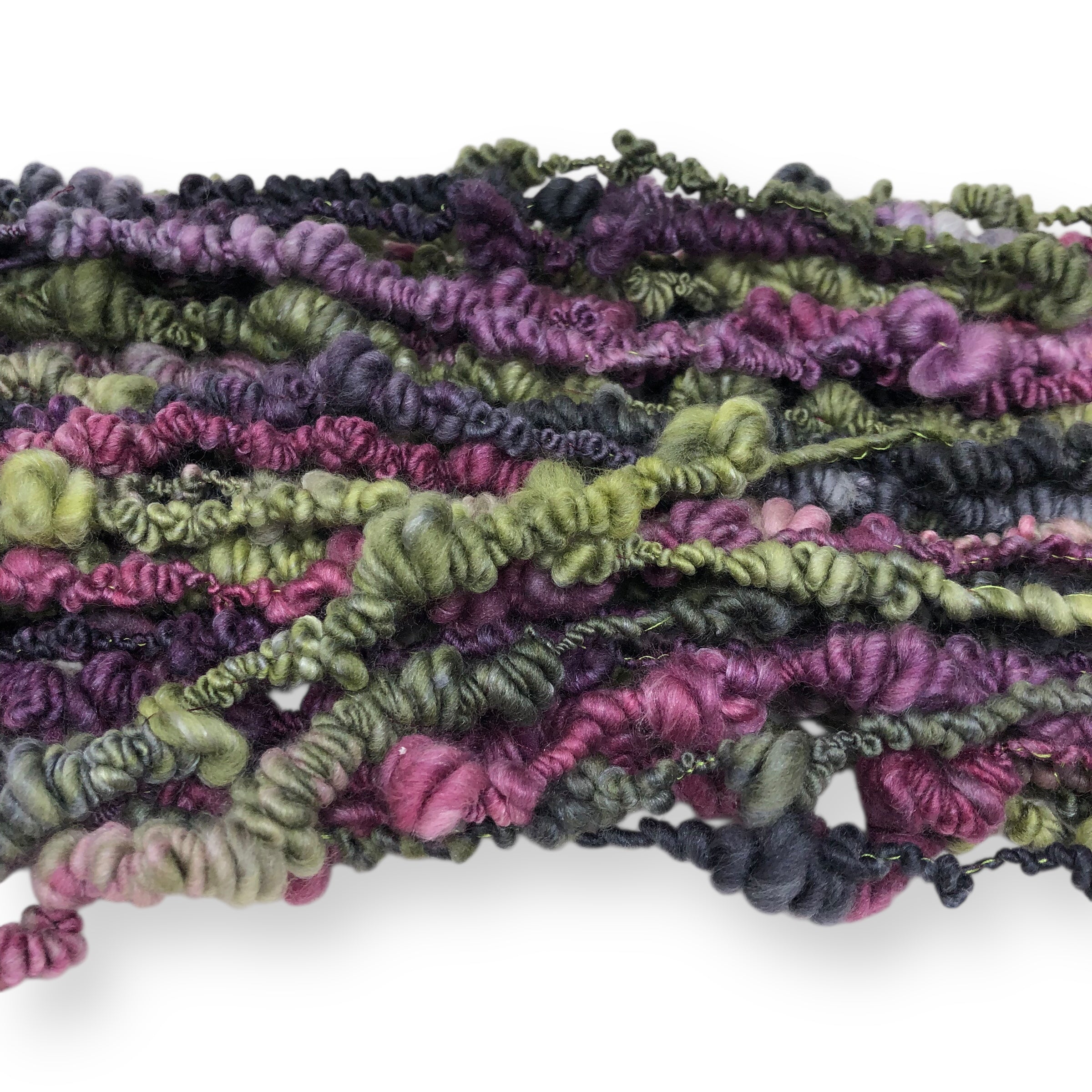 Briar Rose - wool Boucle, textured hand spun
