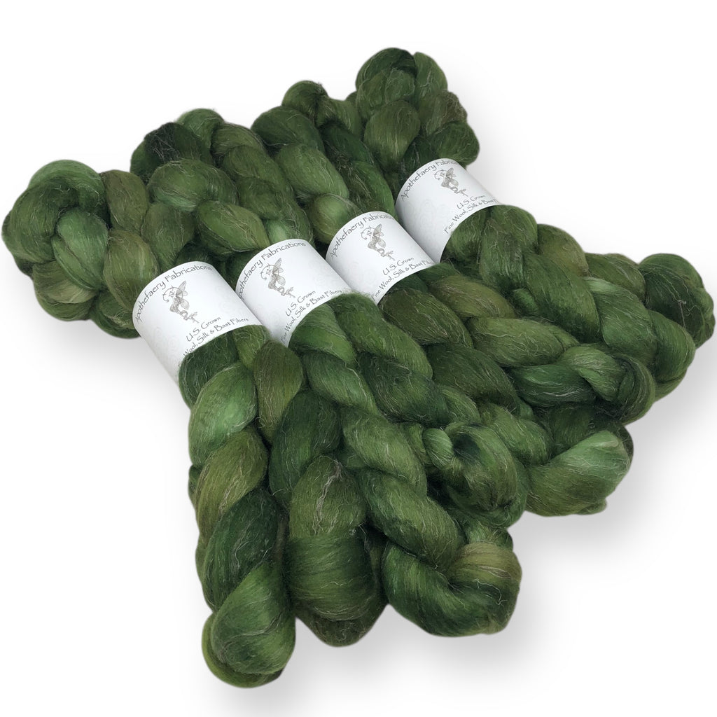 Long Leaf - US grown Wool, Silk and Bast Fiber Blend