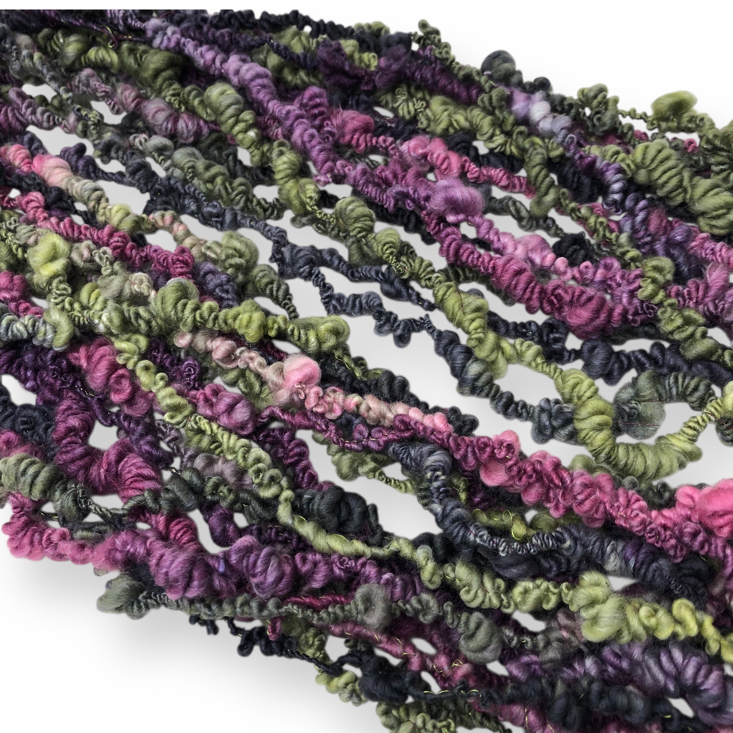 Briar Rose - wool Boucle, textured hand spun