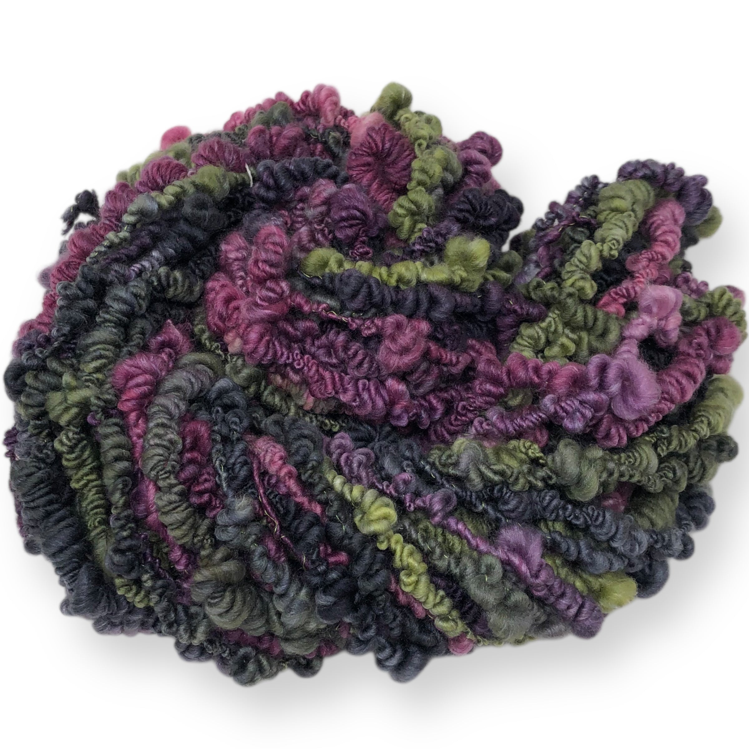 Briar Rose - wool Boucle, textured hand spun