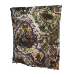 Geode Organic Cotton Mull Shawl - ice dyed couture, one of a kind
