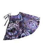 Geode Wrap Skirt - ice dyed couture, one of a kind