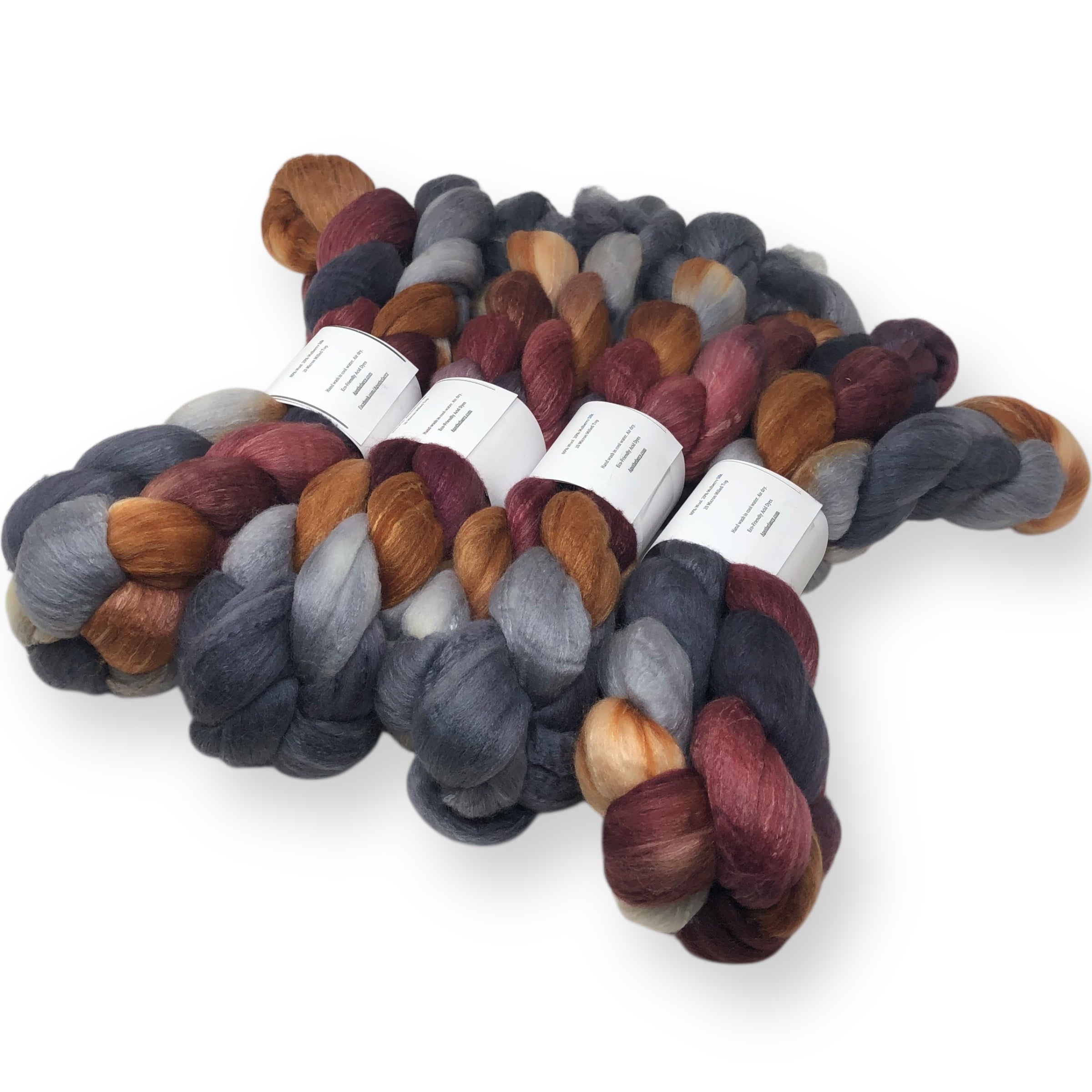 Embers - US grown Fine Wool and Silk Top