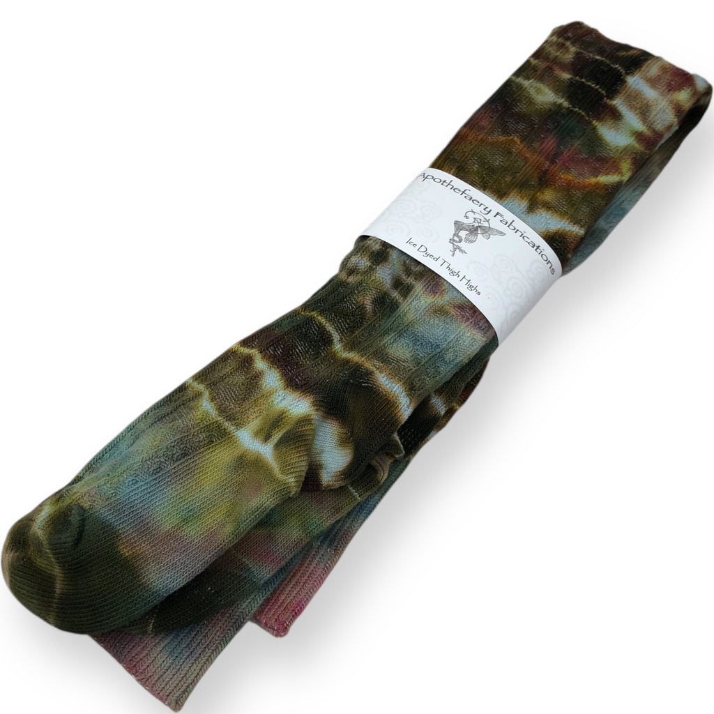 Ice dyed Thigh High socks