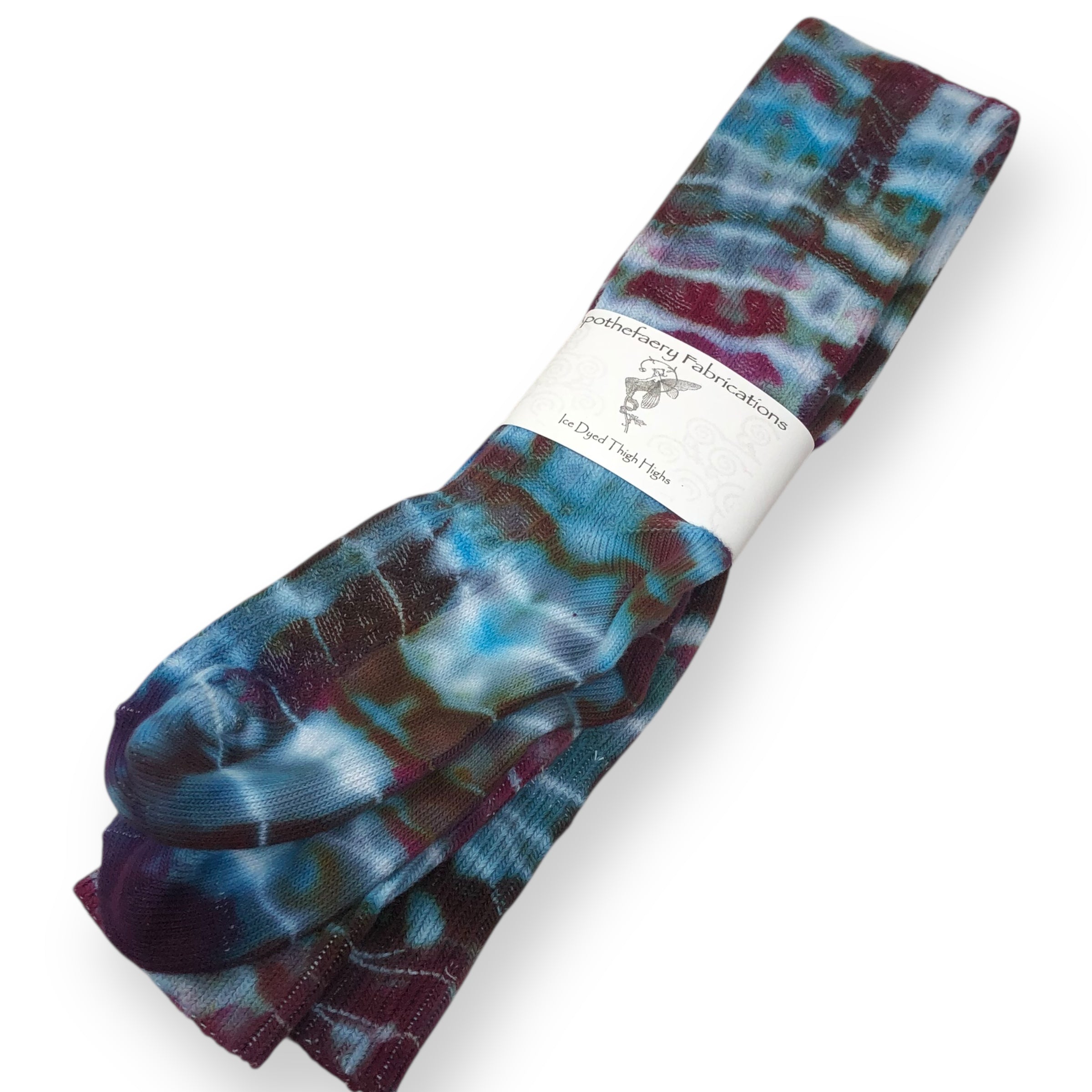 Ice dyed Thigh High socks