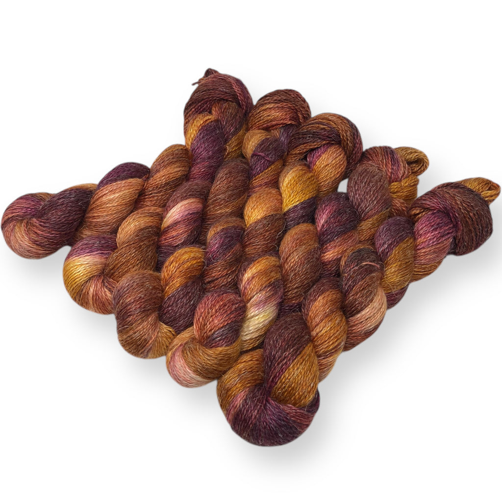Autumn Beauty - Alpaca Linen Silk DK weight 2 Ply