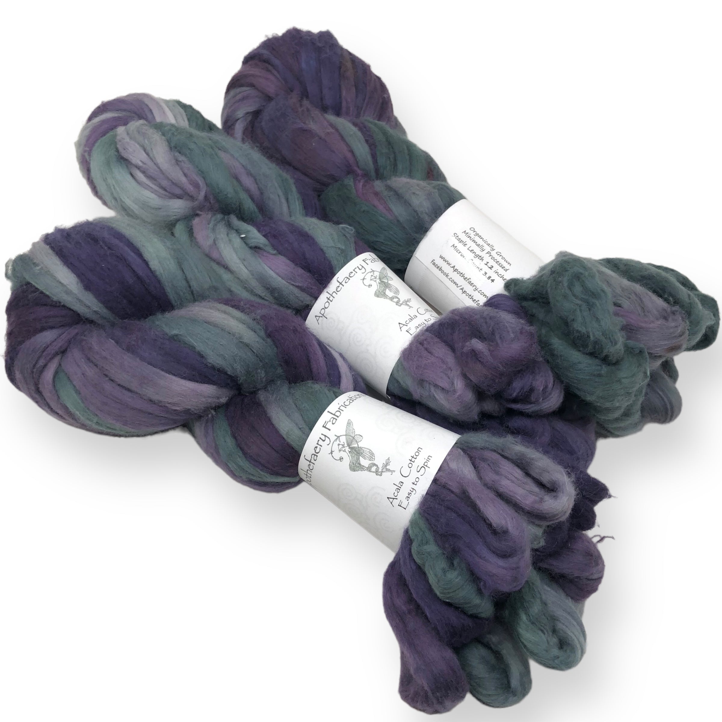 Ice Dyed Acala - "Easy to Spin" USA grown Cotton