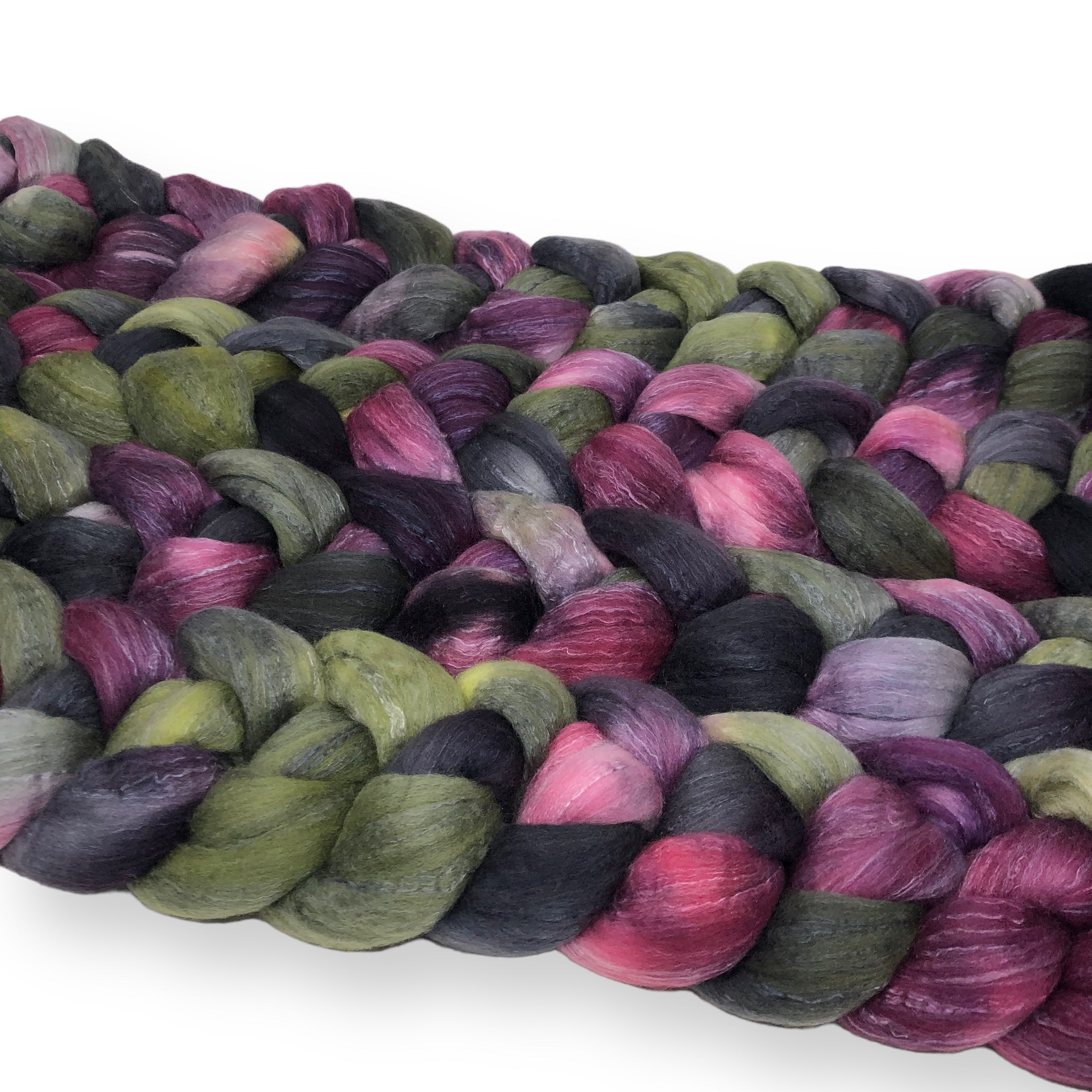 Rose Bower - US grown Fine Wool and Silk Top