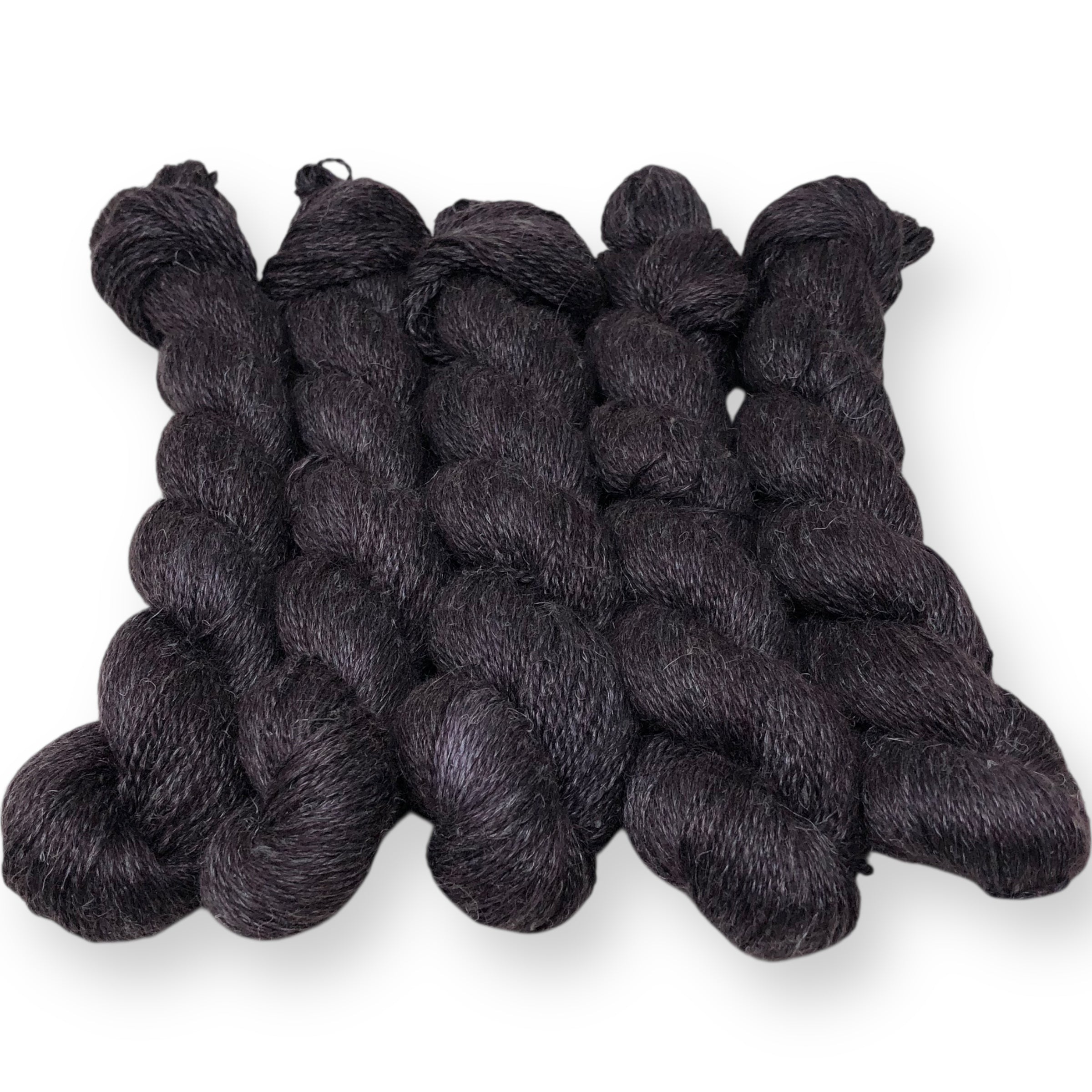 Graphite - Alpaca Linen Silk DK weight 2 Ply