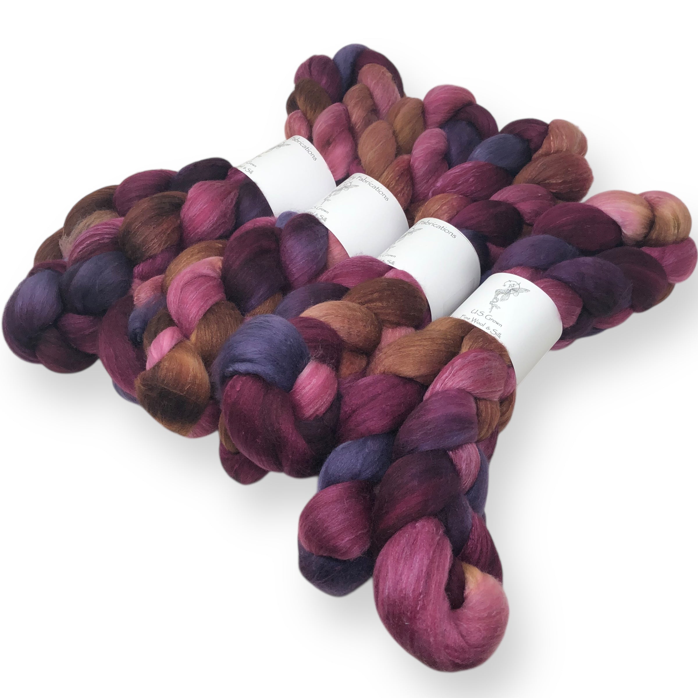 Dahlia - US grown Fine Wool and Silk Top