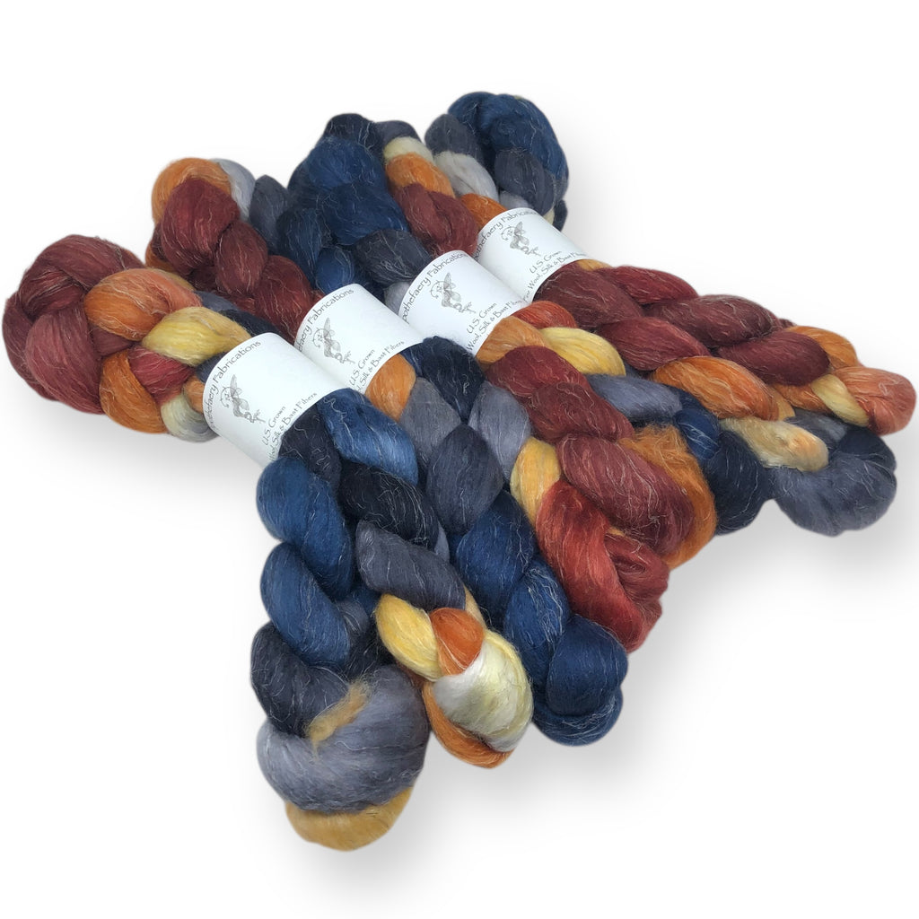 Bonfire - US grown Wool, Silk and Bast Fiber Blend