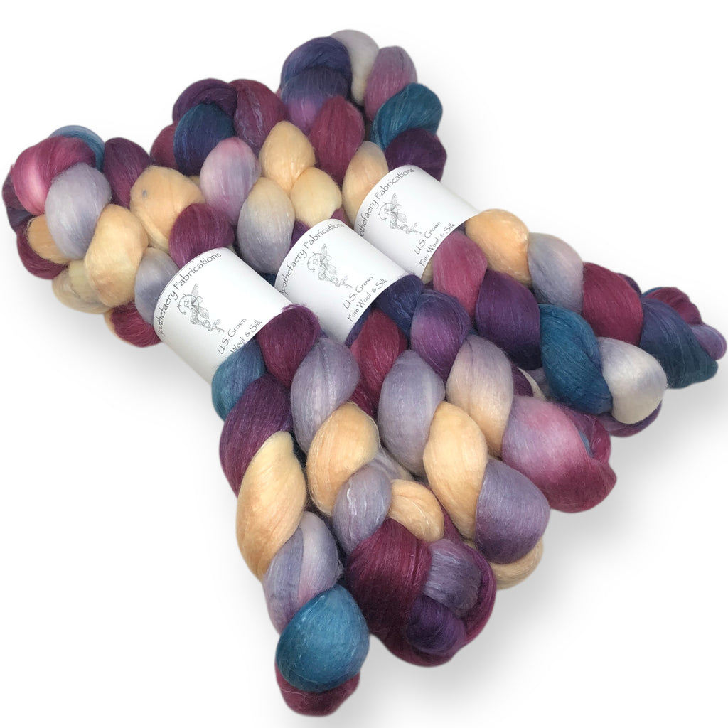 Recondite - US grown Fine Wool and Silk Top