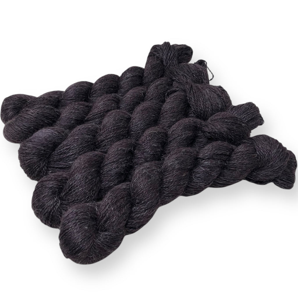 Graphite - Alpaca Linen Silk DK weight 2 Ply