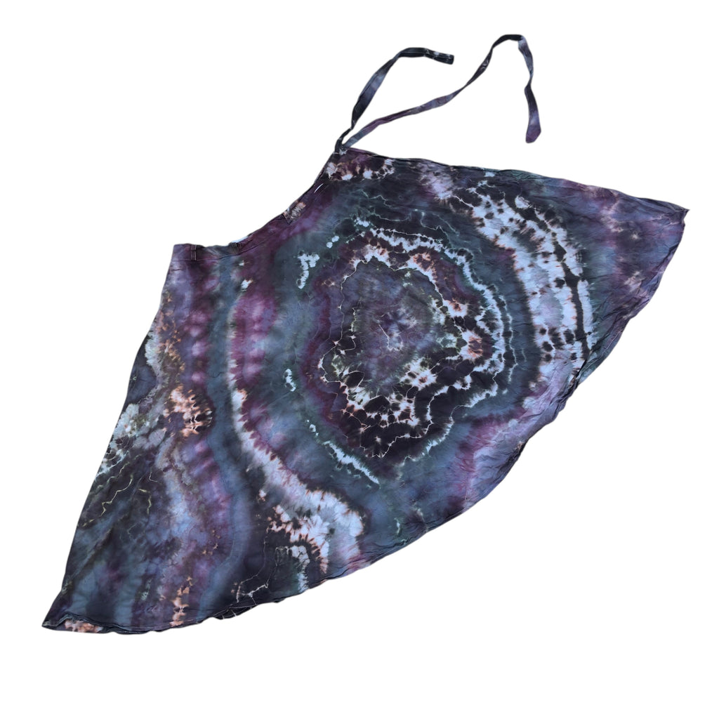 Geode Wrap Skirt - ice dyed couture, one of a kind