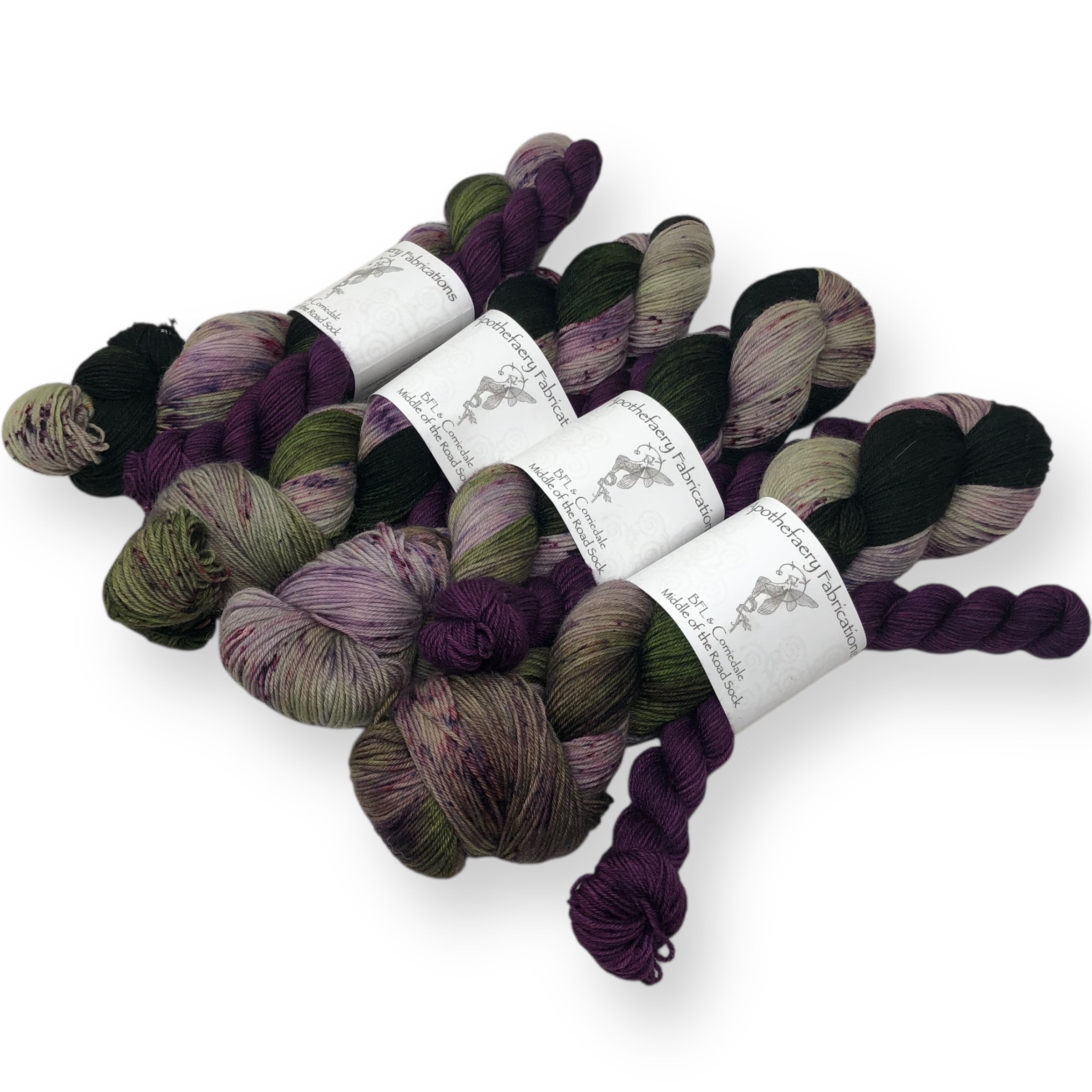 Raspberry Canes - sock yarn with mini, sock set