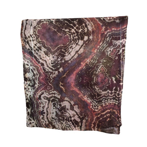 Geode Organic Cotton Mull Shawl - ice dyed couture, one of a kind