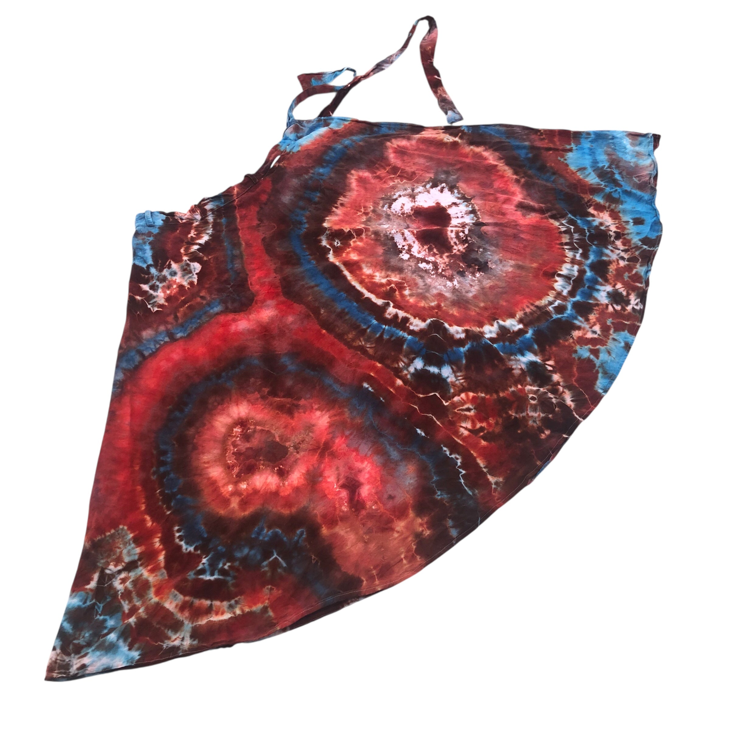 Geode Wrap Skirt - ice dyed couture, one of a kind