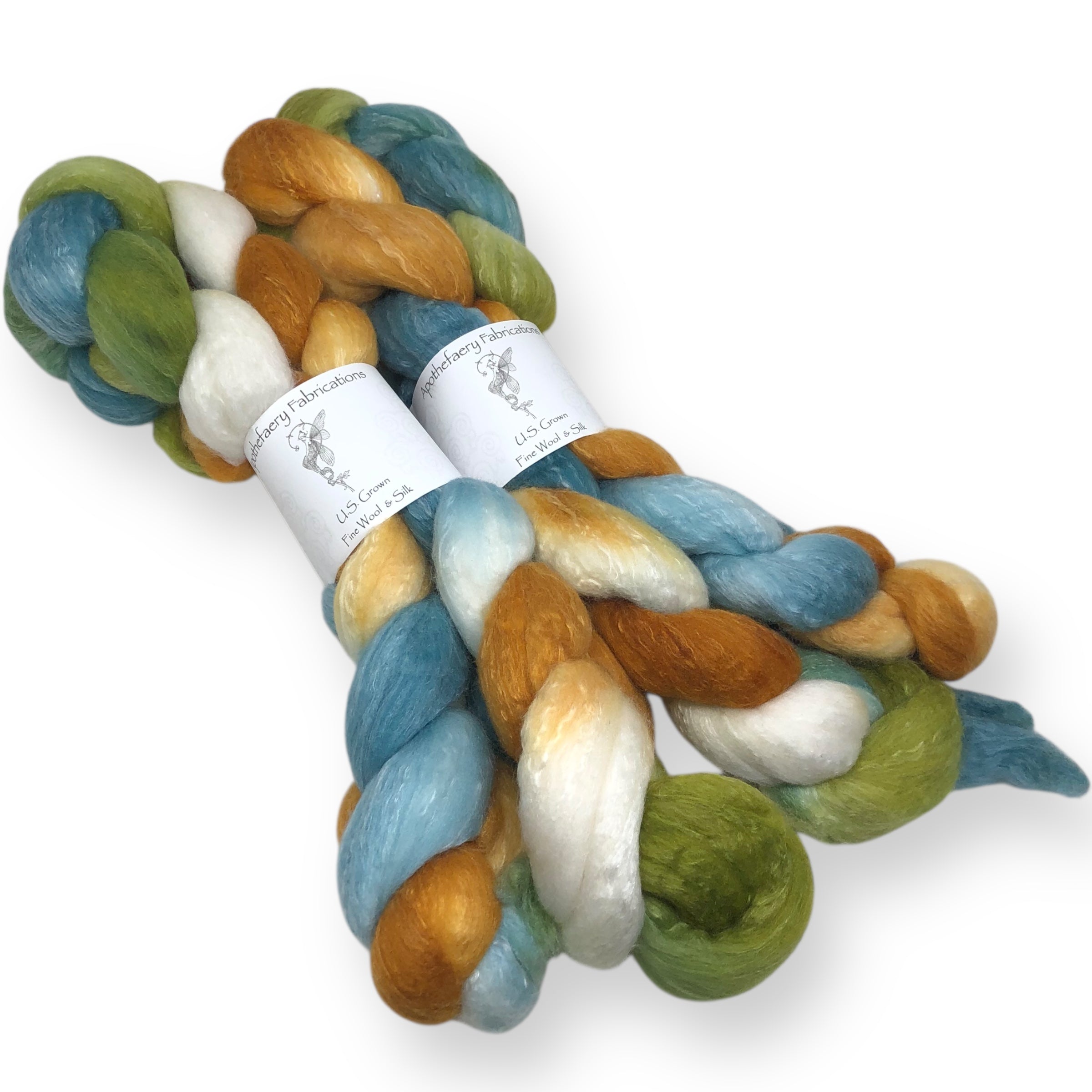 A Warm Autumn - US grown Fine Wool and Silk Top