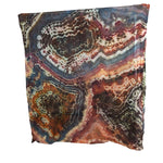 Geode Organic Cotton Mull Shawl - ice dyed couture, one of a kind