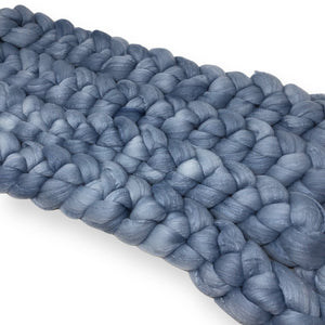 Blue Light - US grown Fine Wool and Silk Top