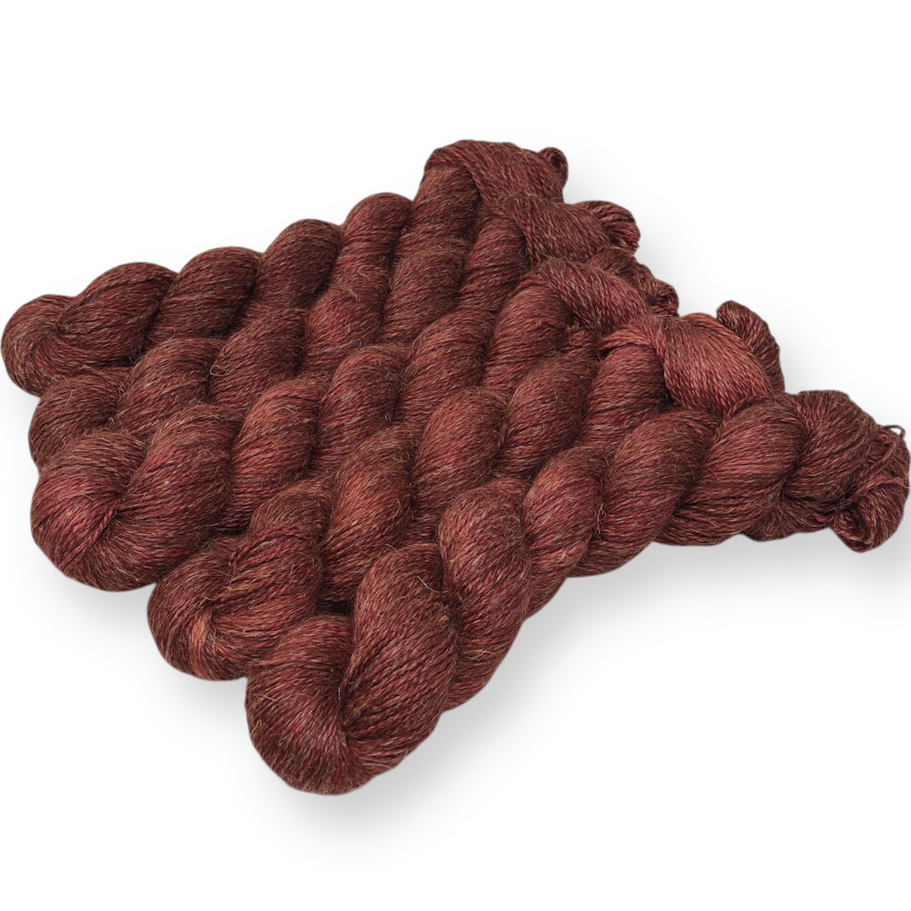 Russet  - Alpaca Linen Silk DK weight 2 Ply