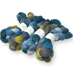 Mossy Pool - US grown Wool, Silk and Bast Fiber Blend