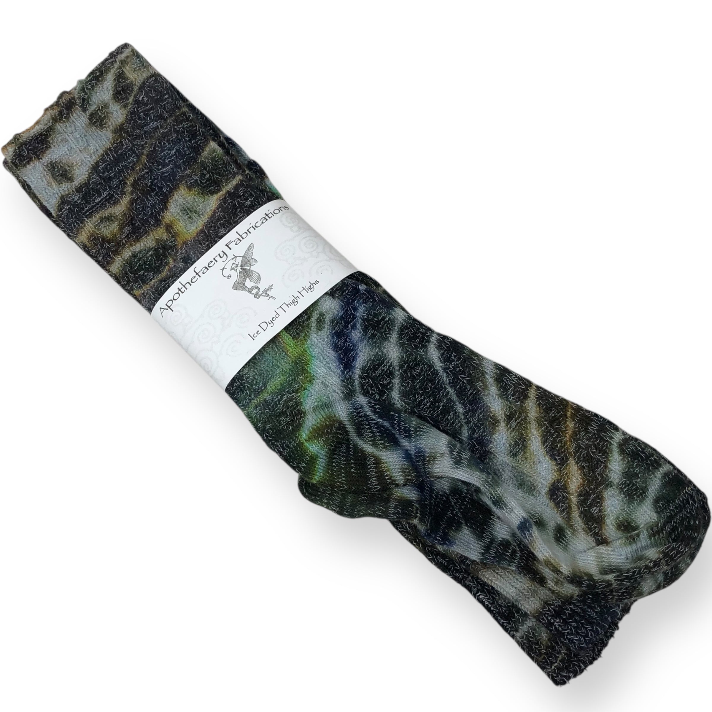 Ice dyed Thigh High socks