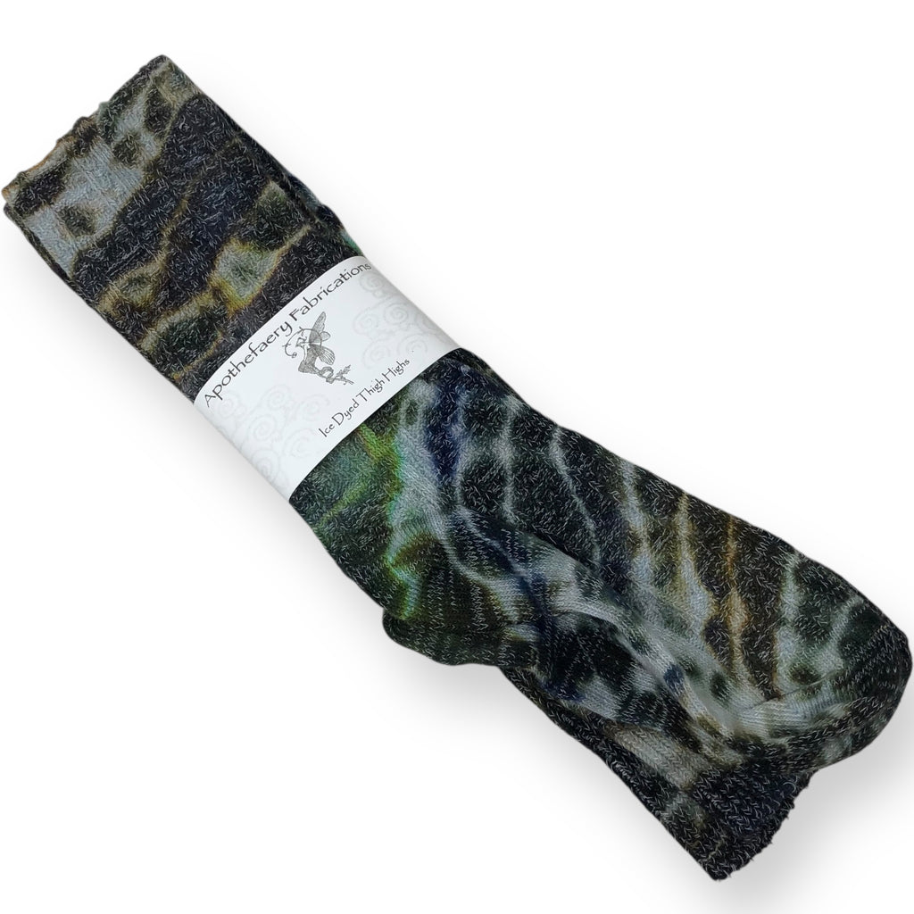 Ice dyed Thigh High socks