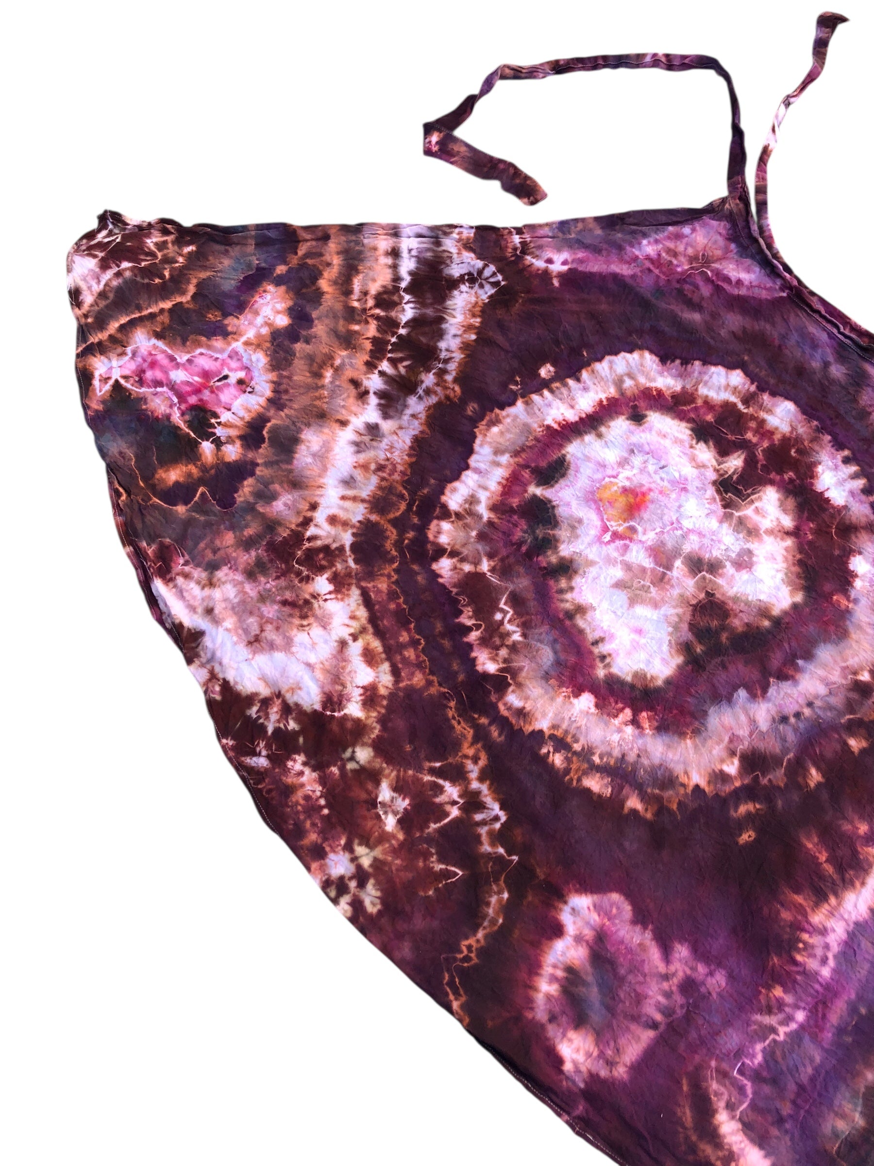 XL - Geode Wrap Skirt - ice dyed couture, one of a kind