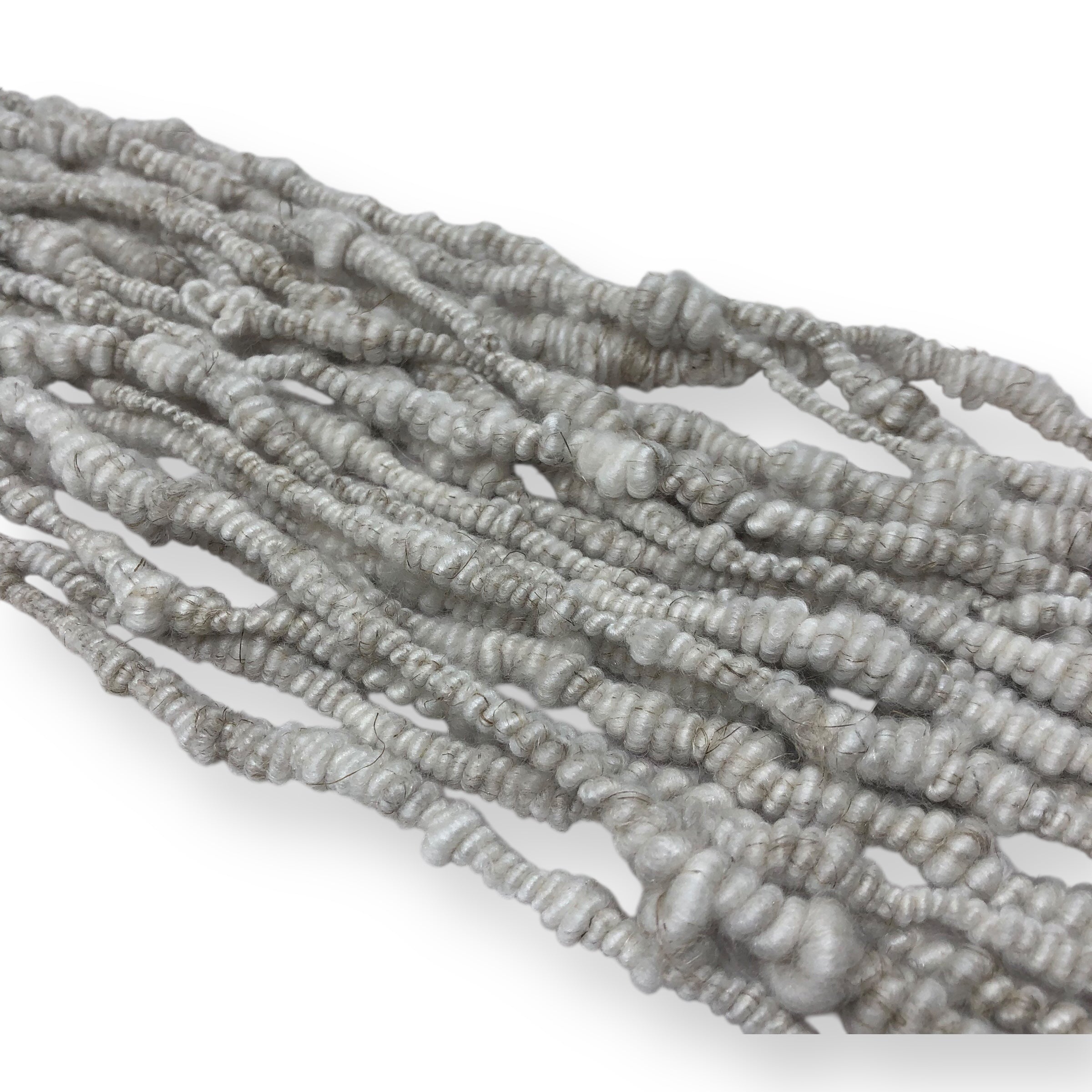 Snowscape - coil textured hand spun